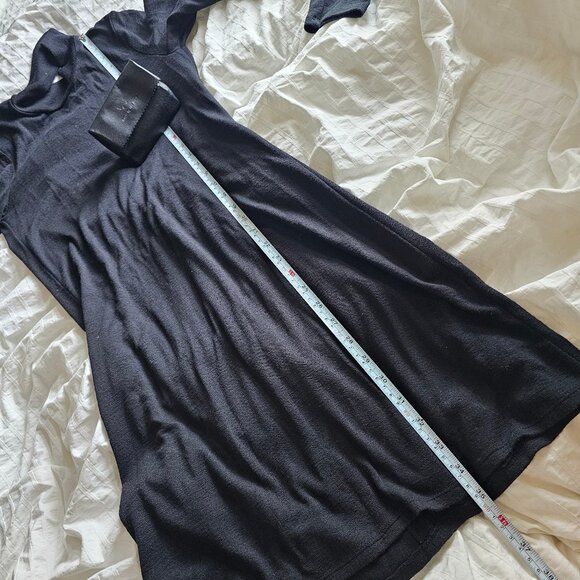 Aritzia Wilfred Free Moulton Mock Neck Low Back Dress - 2018 - Black - Sz S - Picture 6 of 11